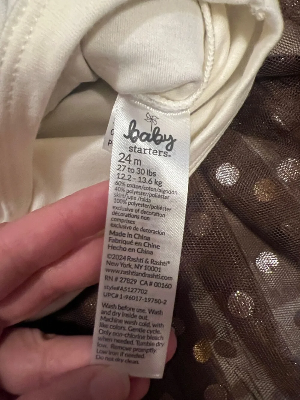 NEW Baby Starters “Thankful” 3pc Thanksgiving Outfit